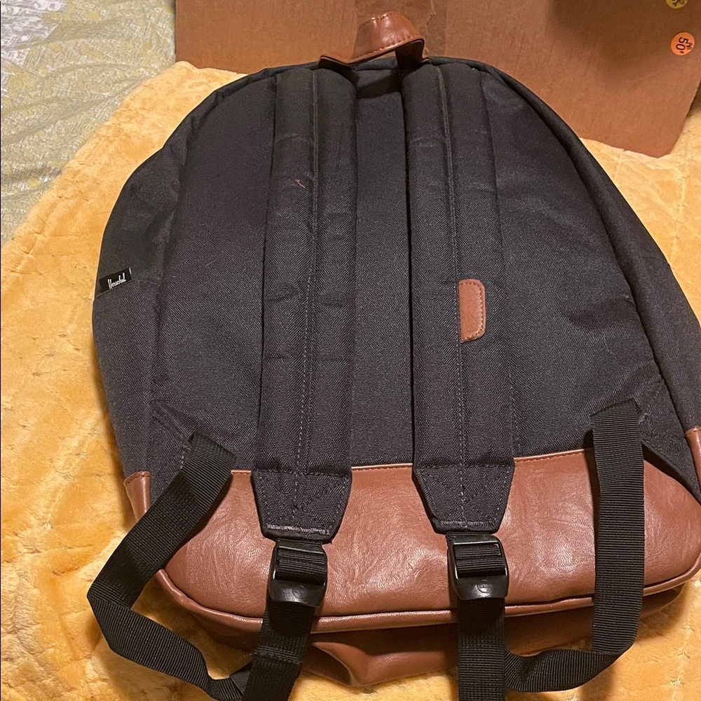 Herschel Supply Company Black and Brown Heritage Backpack - Picture 4 of 4